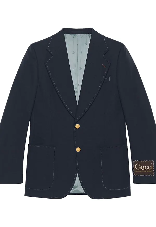 Gucci enkelknäppt blazer - Blå