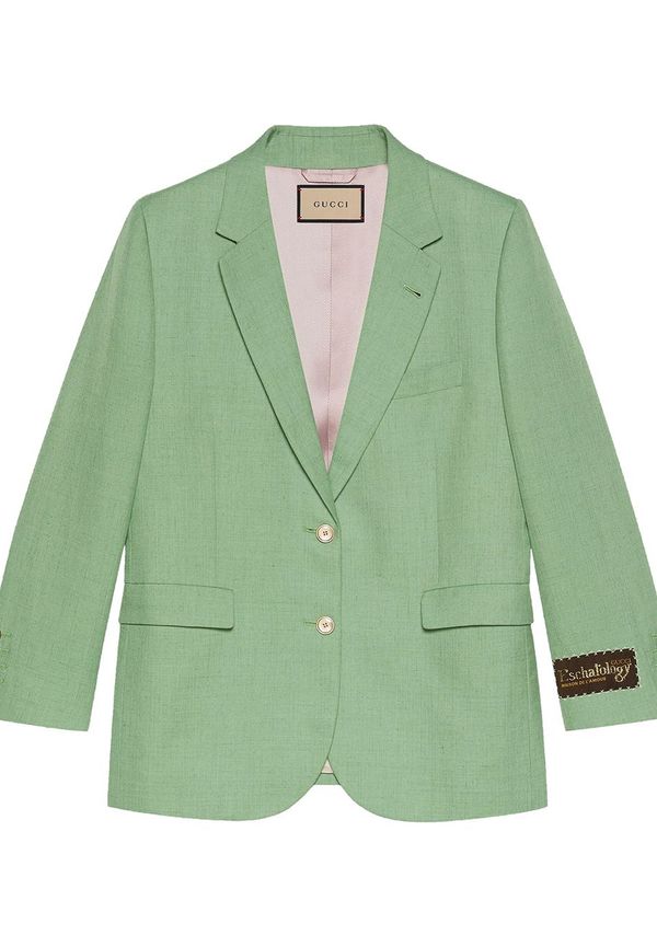 Gucci Eschatology enkelknäppt kavaj - Grön
