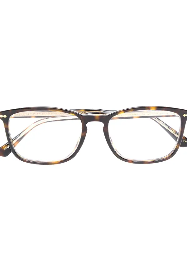Gucci Eyewear fyrkantiga glasögon - Brun