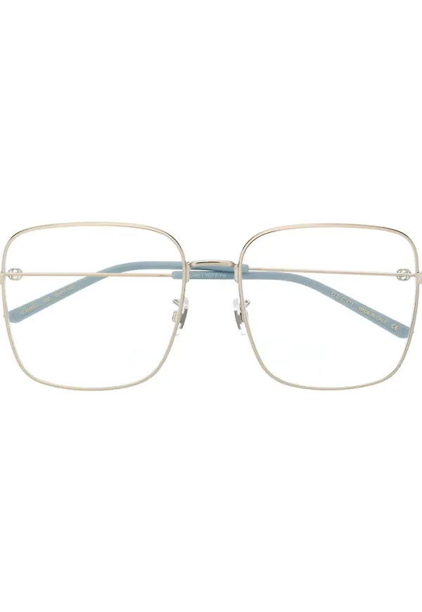 Gucci Eyewear fyrkantiga glasögon - Silverfärgad