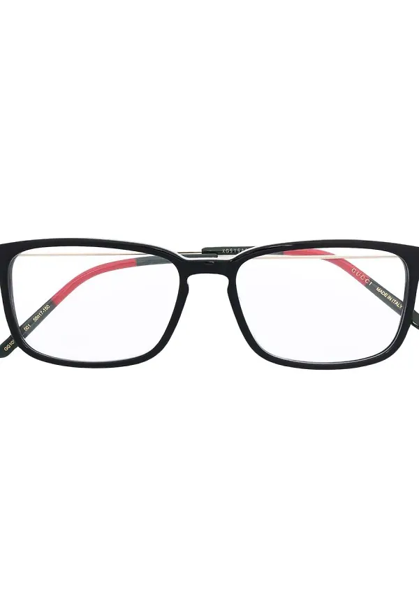 Gucci Eyewear fyrkantiga glasögon - Svart