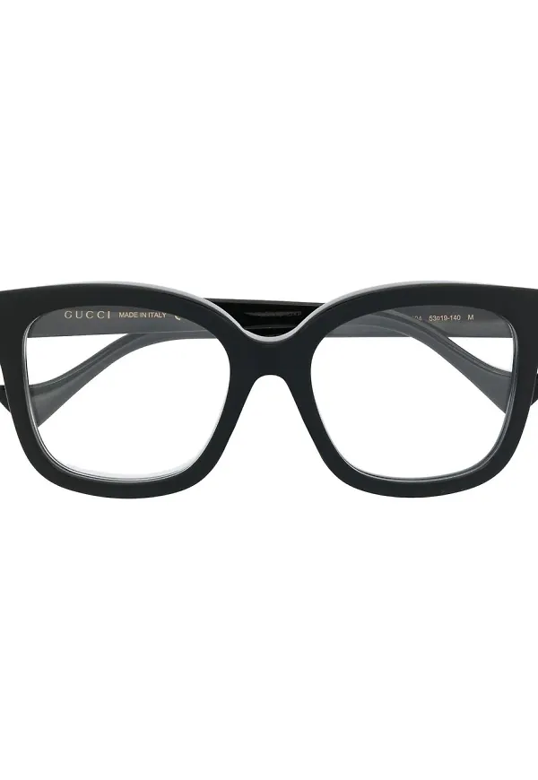 Gucci Eyewear fyrkantiga glasögon - Svart