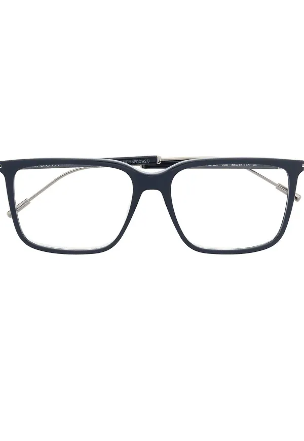 Gucci Eyewear fyrkantiga optiska glasögon - Blå