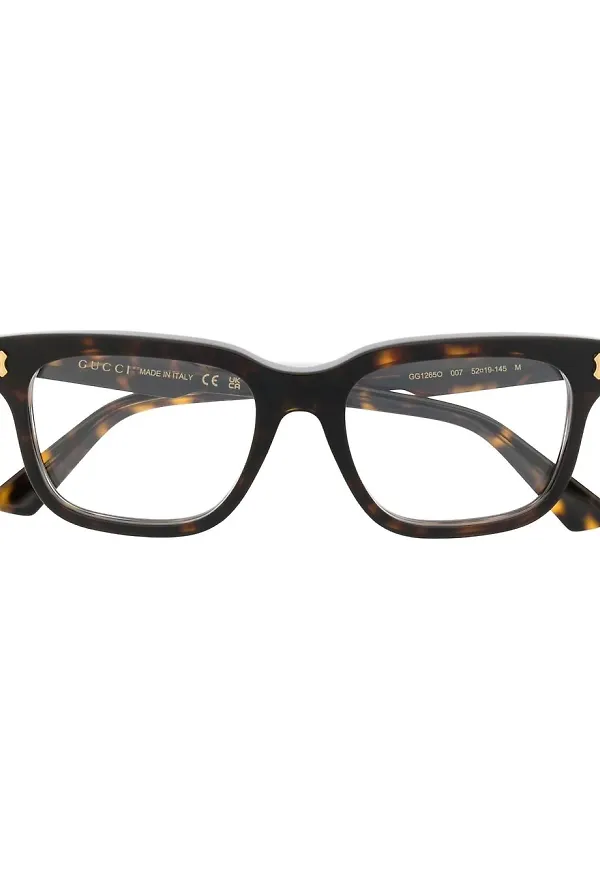 Gucci Eyewear fyrkantiga optiska glasögon - Brun