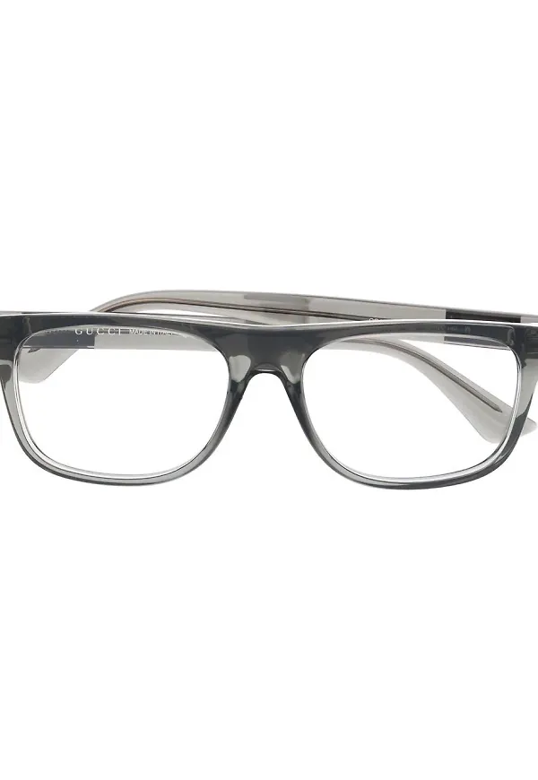 Gucci Eyewear fyrkantiga optiska glasögon - Grå