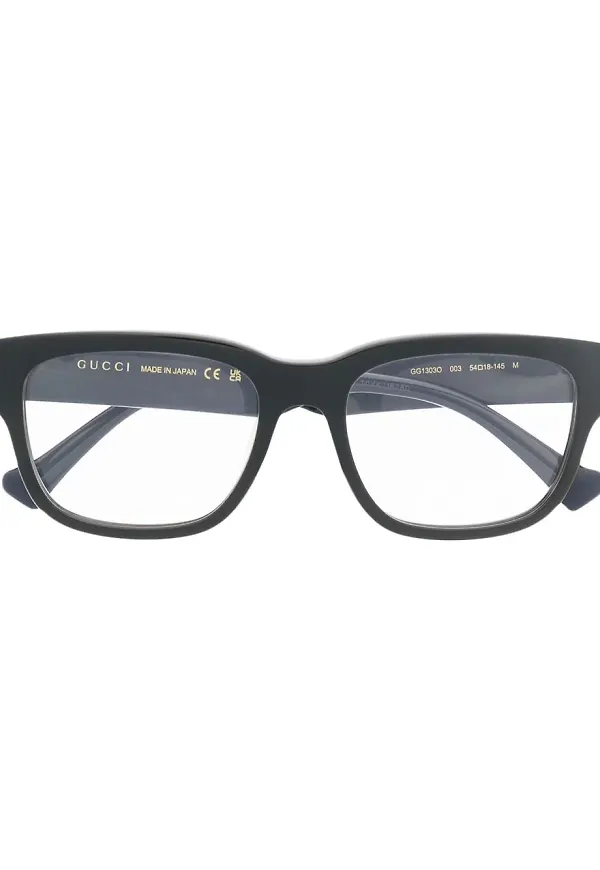 Gucci Eyewear fyrkantiga optiska glasögon - Svart