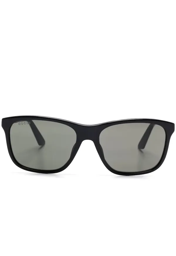 Gucci Eyewear fyrkantiga solglasögon - Svart