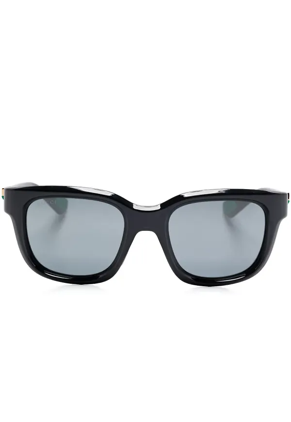 Gucci Eyewear fyrkantiga solglasögon - Svart