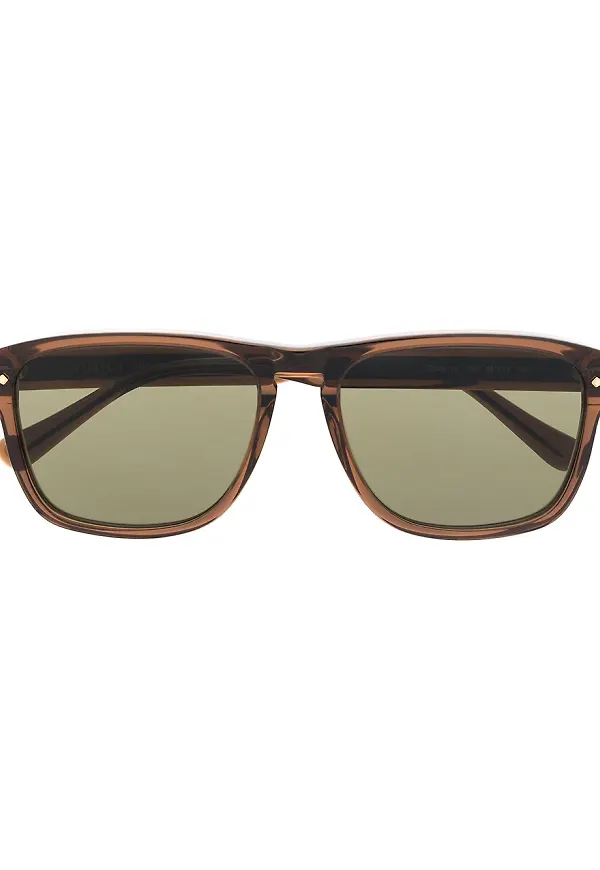 Gucci Eyewear fyrkantiga solglasögon - Brun