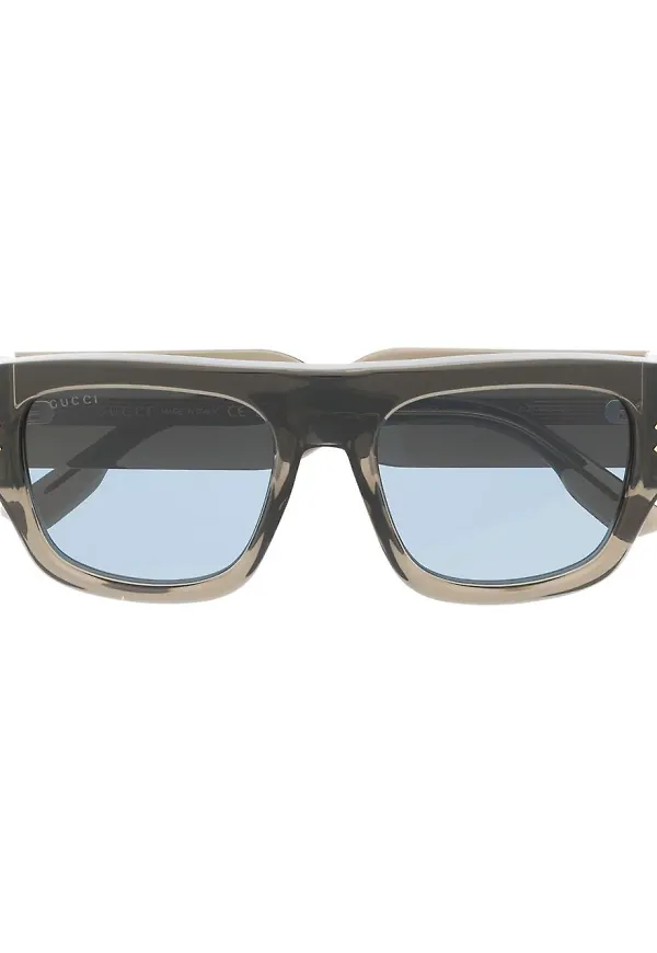 Gucci Eyewear fyrkantiga solglasögon - Grön