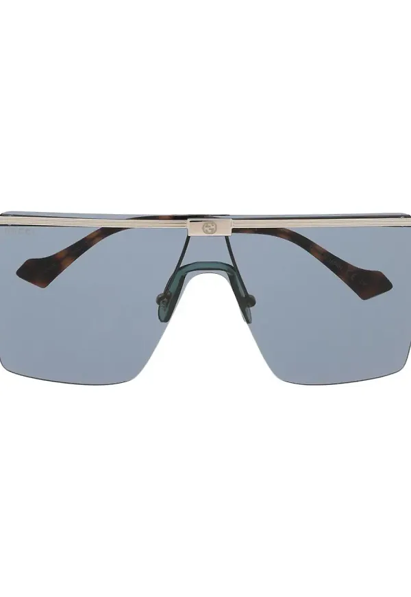 Gucci Eyewear fyrkantiga solglasögon - Silverfärgad