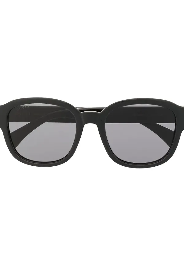 Gucci Eyewear fyrkantiga solglasögon - Svart