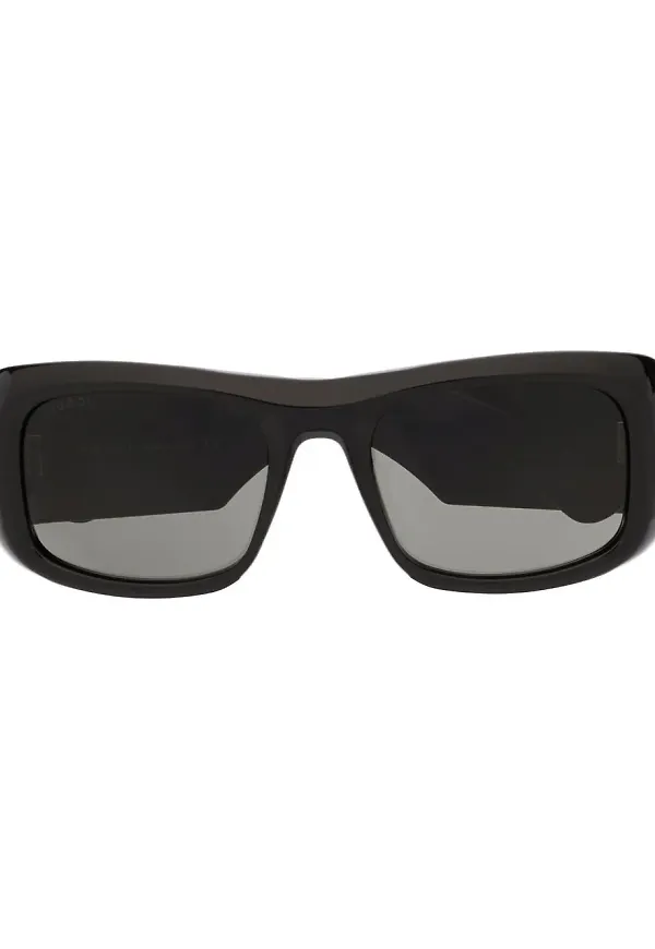 Gucci Eyewear fyrkantiga solglasögon - Svart