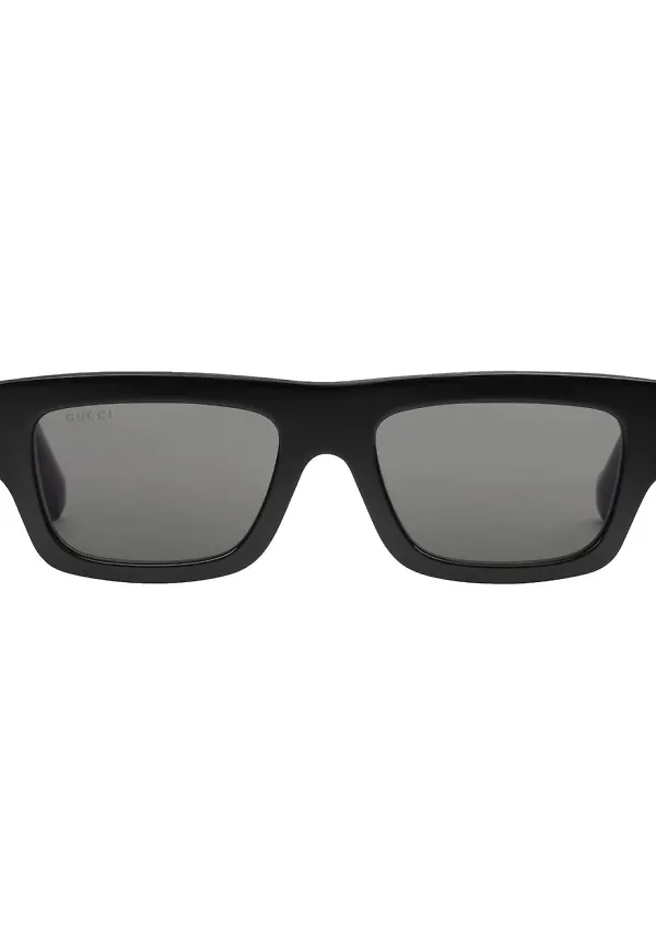Gucci Eyewear fyrkantiga solglasögon - Svart