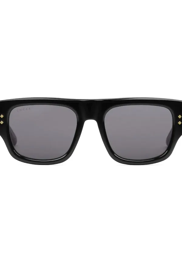 Gucci Eyewear fyrkantiga solglasögon - Svart