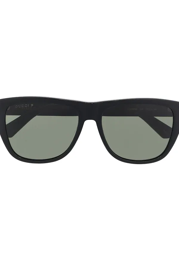 Gucci Eyewear fyrkantiga tonade solglasögon - Svart