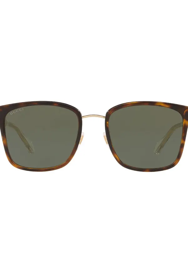 Gucci Eyewear GG0563SK solglasögon med fyrkantiga bågar - Grön