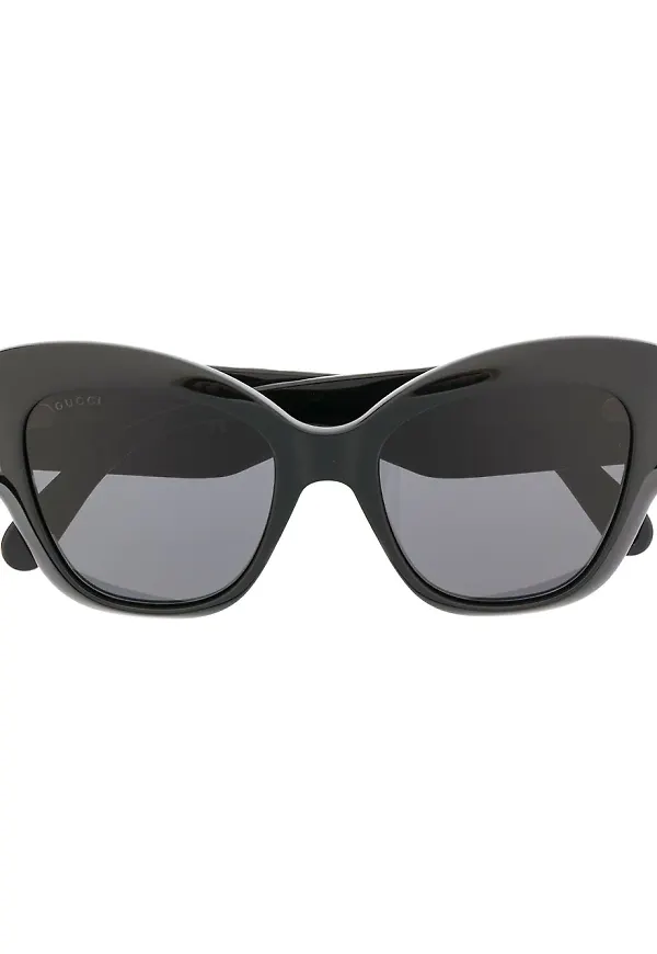 Gucci Eyewear GG0808S solglasögon med stora bågar - Svart