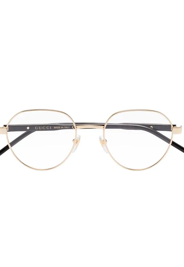 Gucci Eyewear GG1162O runda glasögon - Guldfärgad
