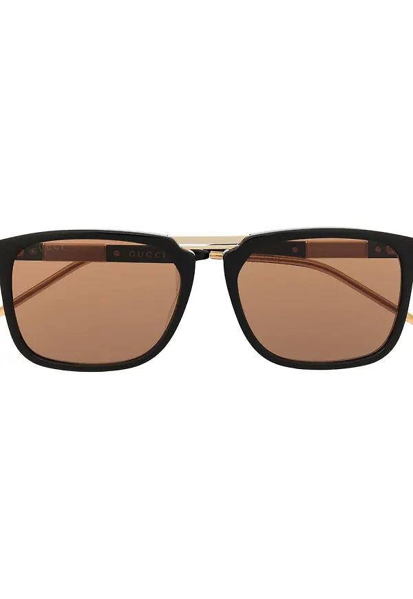 Gucci Eyewear glasögon med fyrkantiga bågar - Svart