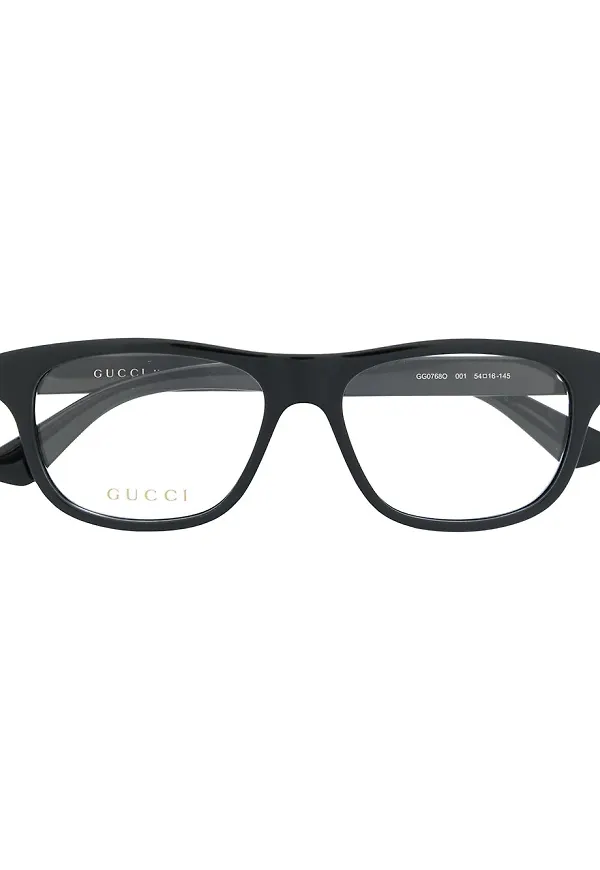Gucci Eyewear glasögon med rektangulära bågar - Svart