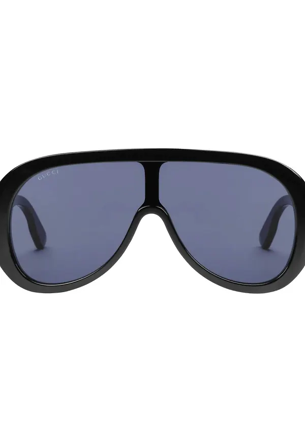 Gucci Eyewear oversize-solglasögon - Svart
