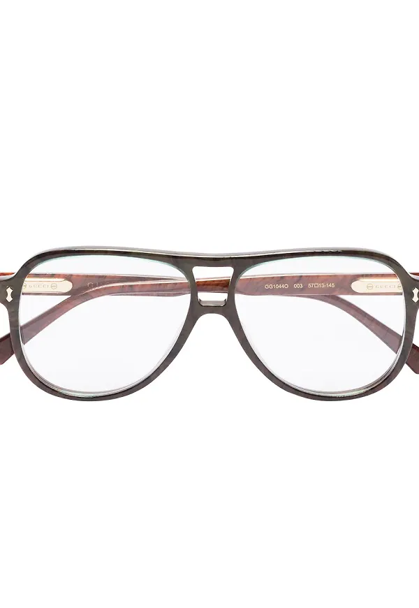 Gucci Eyewear pilotglasögon - Brun