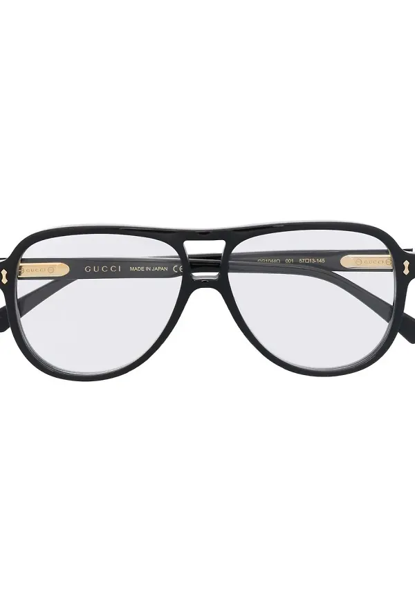 Gucci Eyewear pilotglasögon - Svart