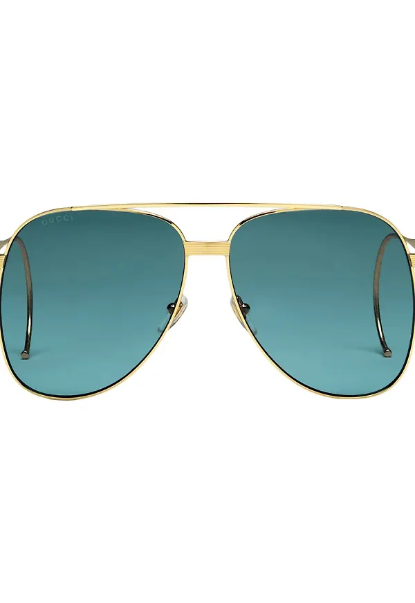 Gucci Eyewear pilotsolglasögon - Blå