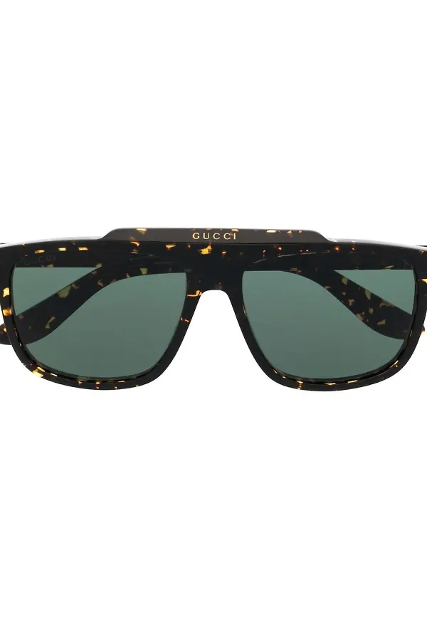 Gucci Eyewear pilotsolglasögon - Brun