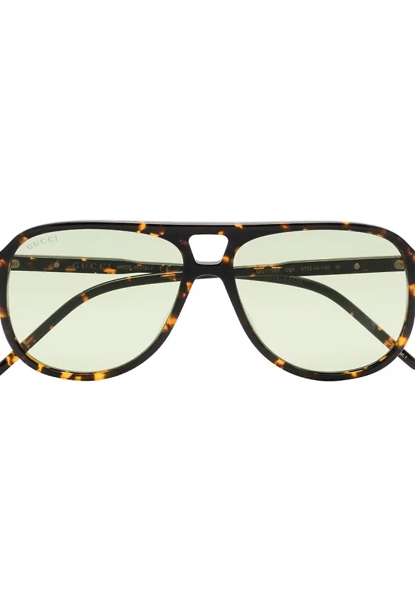 Gucci Eyewear pilotsolglasögon - Brun