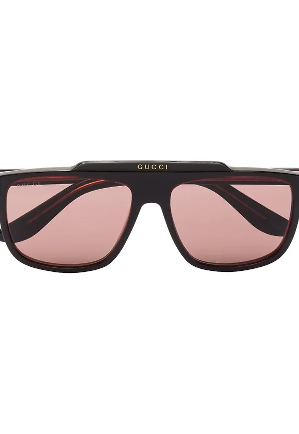 Gucci Eyewear pilotsolglasögon - Brun