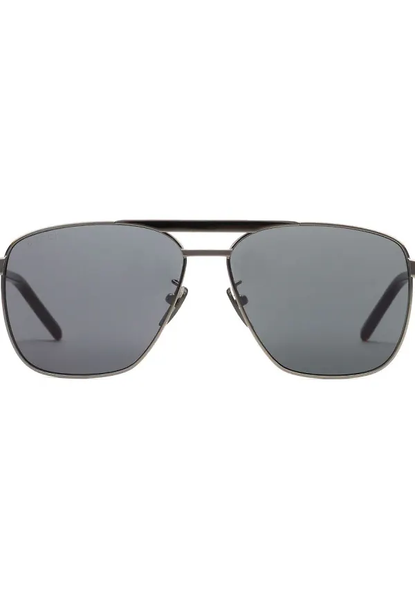 Gucci Eyewear pilotsolglasögon - Grå