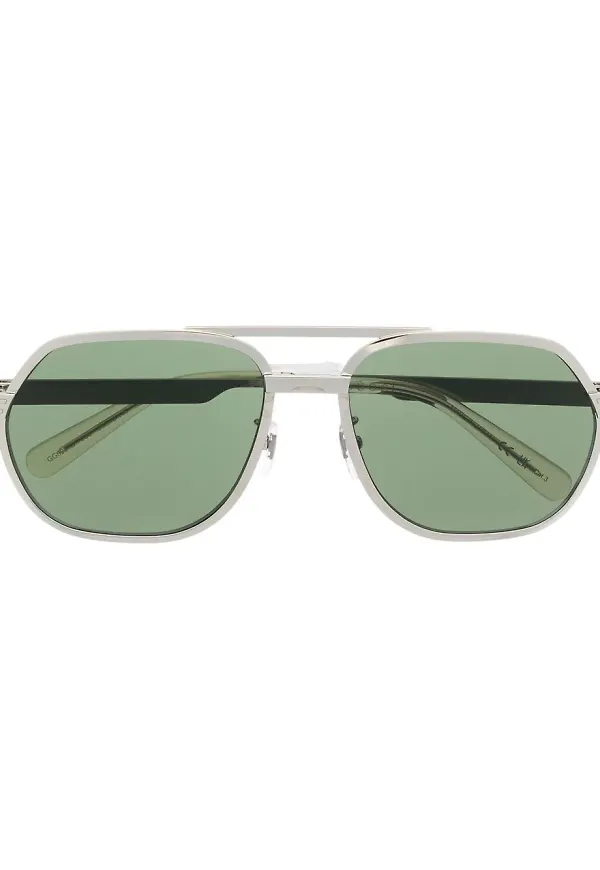 Gucci Eyewear pilotsolglasögon - Silverfärgad