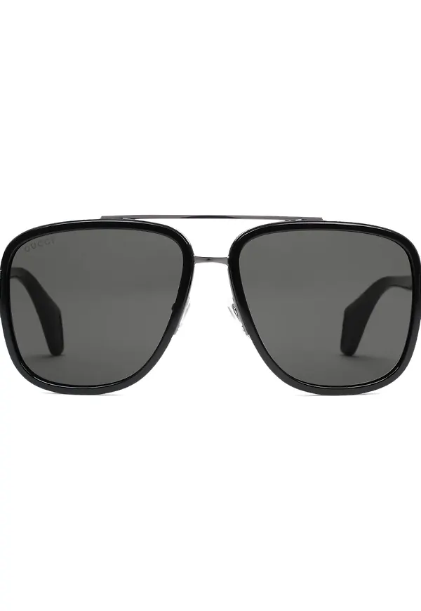 Gucci Eyewear pilotsolglasögon - Svart