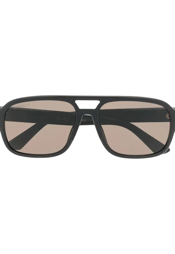 Gucci Eyewear pilotsolglasögon - Svart