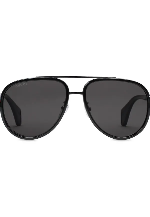 Gucci Eyewear pilotsolglasögon - Svart