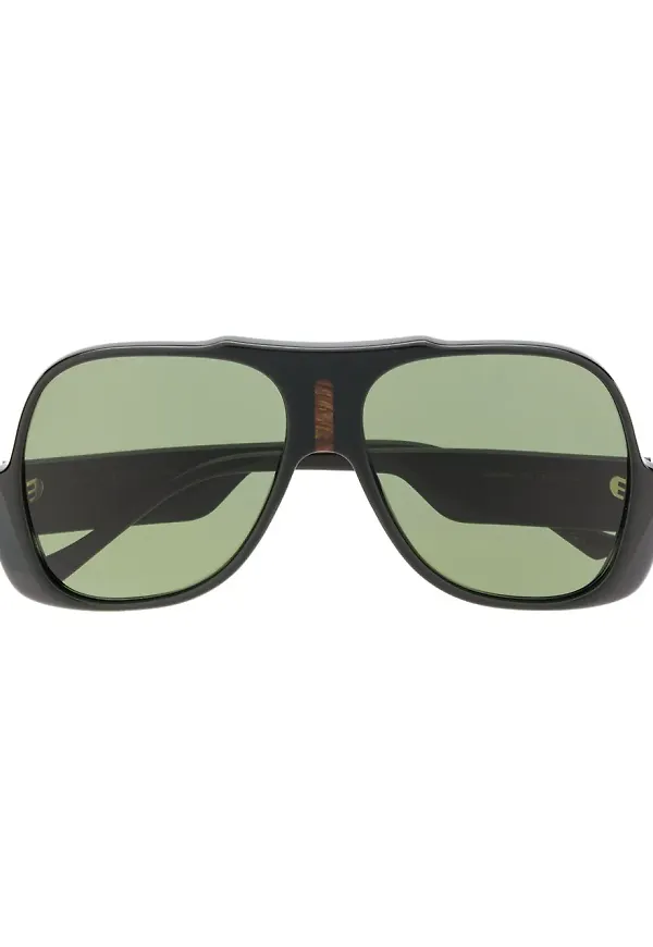 Gucci Eyewear pilotsolglasögon - Svart