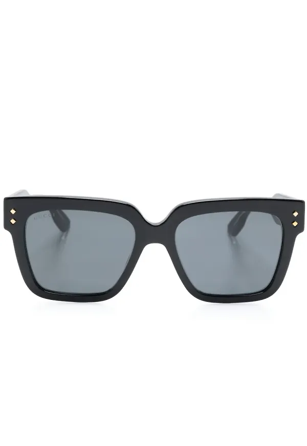 Gucci Eyewear rektangulära solglasögon - Svart