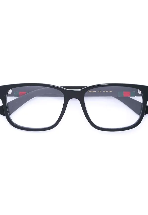 Gucci Eyewear rektangulära glasögon - Svart