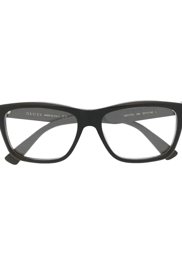 Gucci Eyewear rektangulära optiska glasögon - Brun