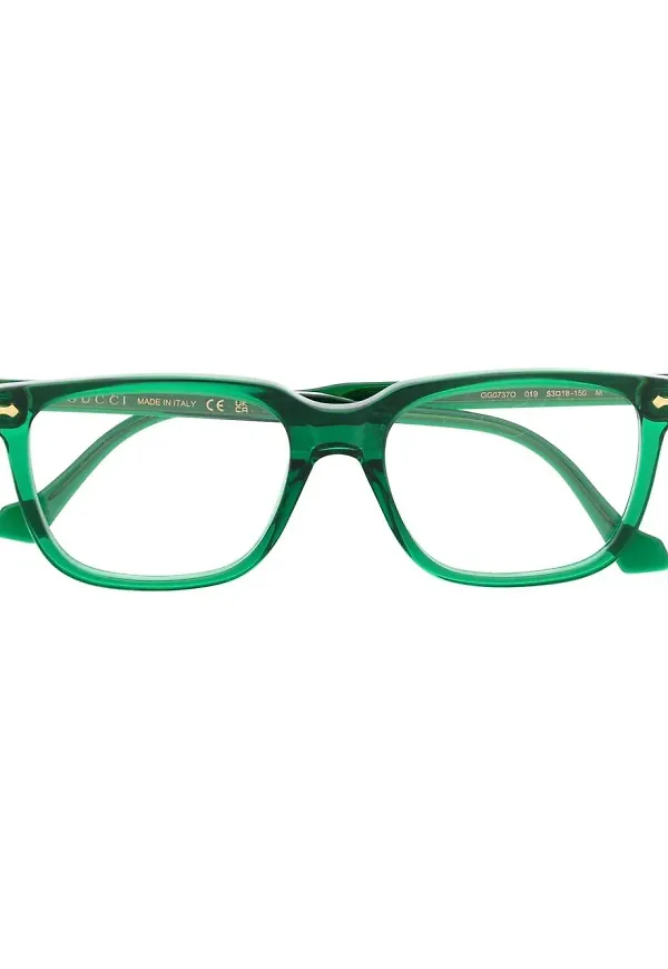 Gucci Eyewear rektangulära optiska solglasögon - Grön