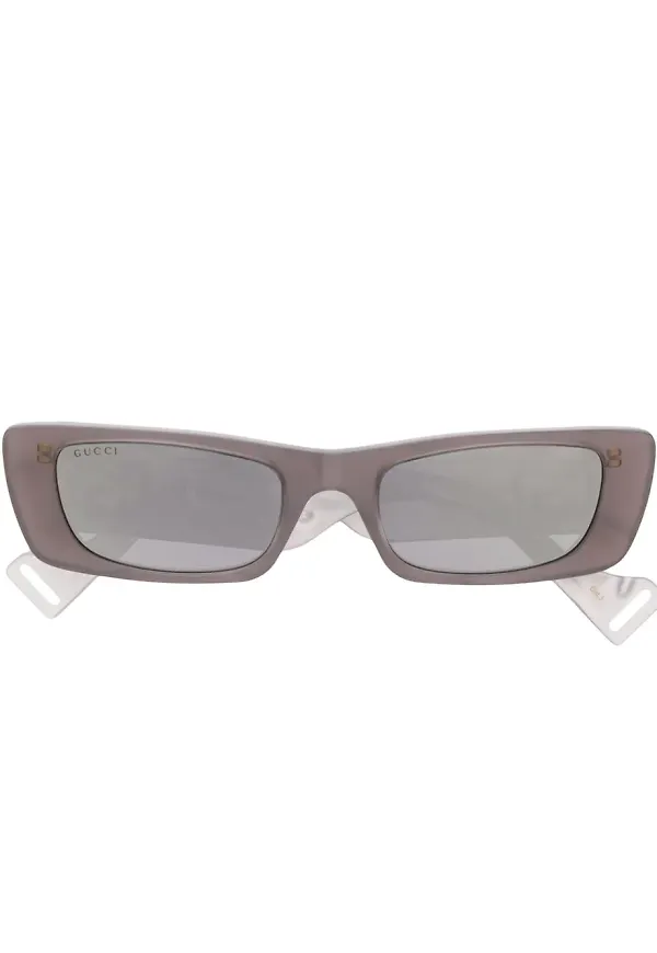 Gucci Eyewear rektangulära solglasögon - Grå