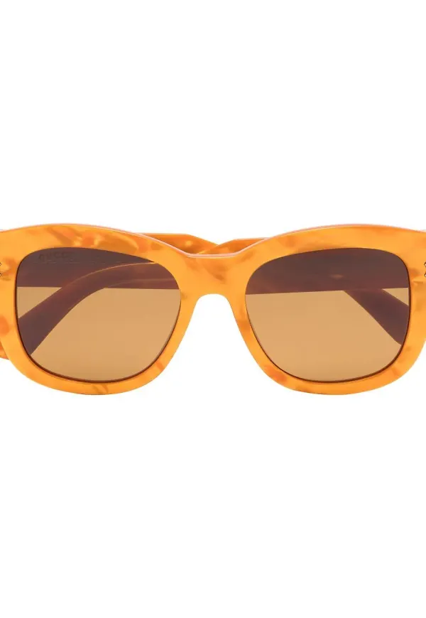 Gucci Eyewear rektangulära solglasögon - Neutral