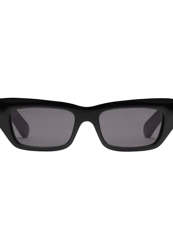 Gucci Eyewear rektangulära solglasögon - Svart