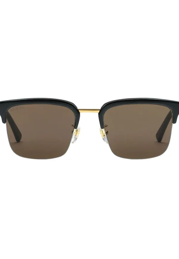 Gucci Eyewear rektangulära solglasögon - Svart