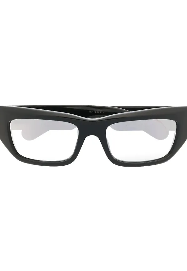 Gucci Eyewear rektangulära solglasögon med logotyp - Svart