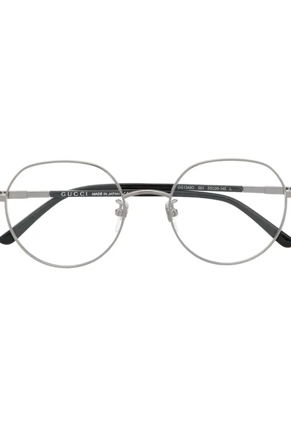 Gucci Eyewear round-frame glasses - Silverfärgad