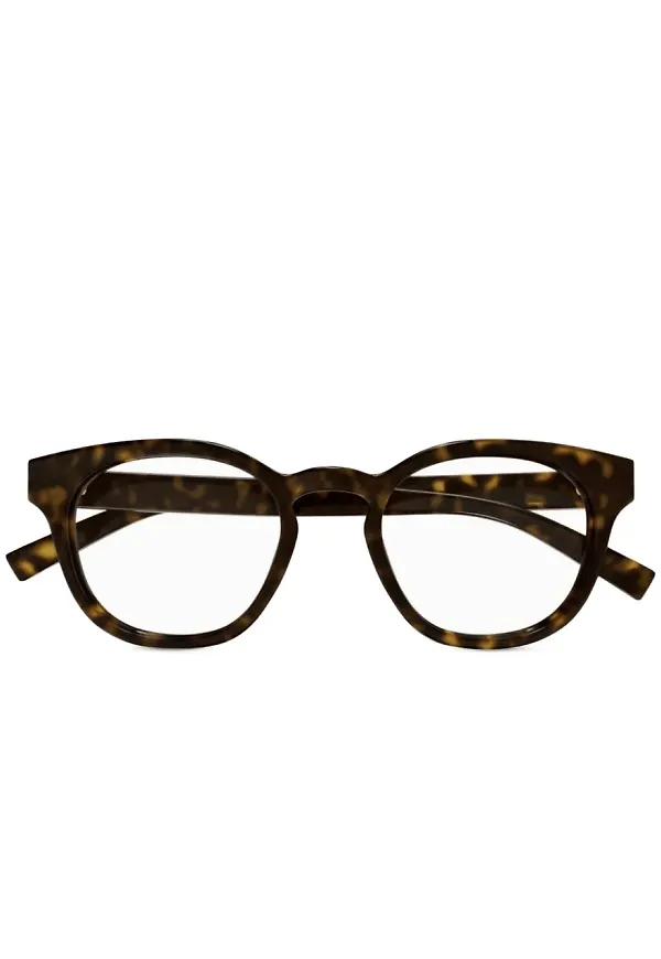Gucci Eyewear runda glasögon - Brun