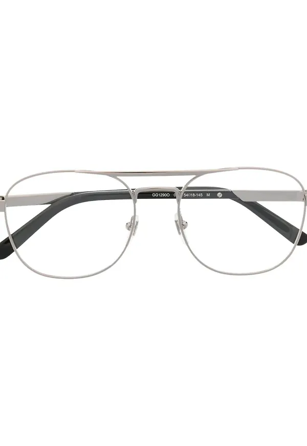 Gucci Eyewear runda optiska glasögon - Svart